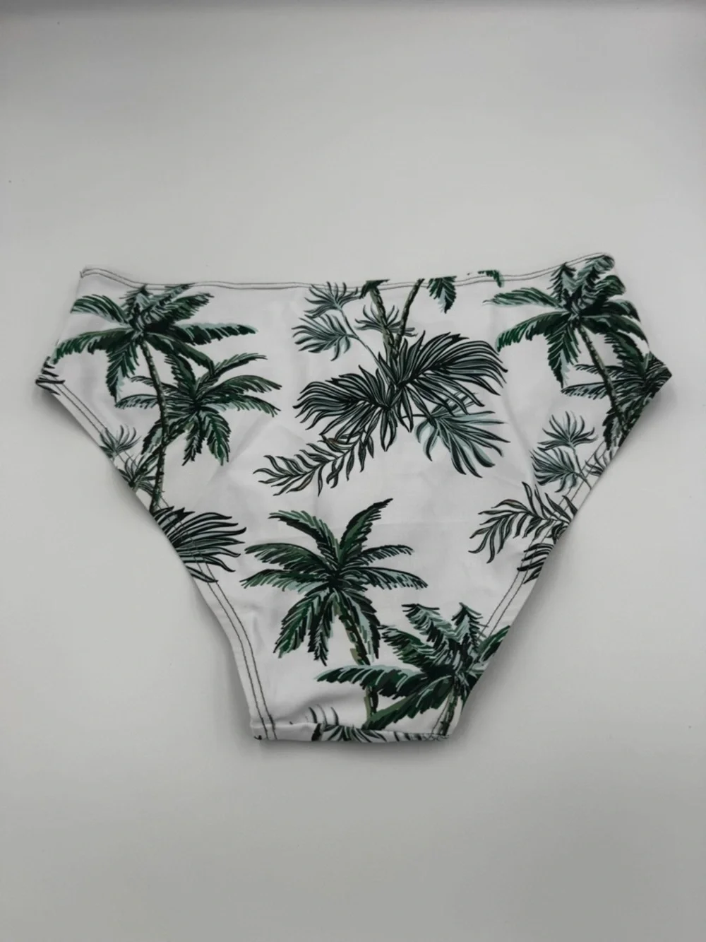 Palm Tree Print High Waisted Bikini Bottoms & Matching Cover Up | 10G